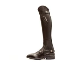 Dyon Half Chaps Full Grained Leather Original Black