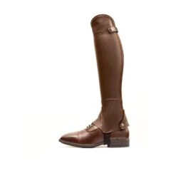 Dyon Half Chaps Full Grained Leather Classic Brown