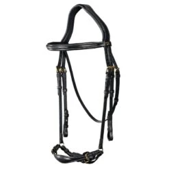 Dyon D Collection Drop Noseband Bridle Black