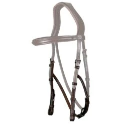 Dyon New English Collection Hackamore Cheek Pieces Brown