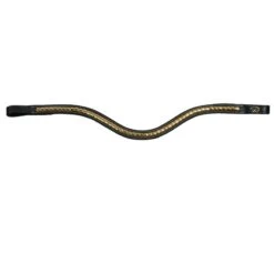 Dyon D Collection V Brass Clincher Browband Black