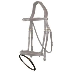 Dyon D Collection Flat Flash Noseband Strap 10mm Black