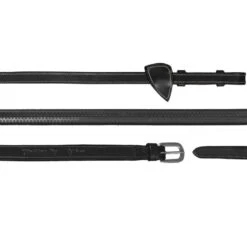 Dyon Working Collection Rubber Reins 13mm Black