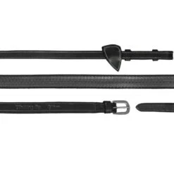 Dyon Working Collection Rubber Reins 16mm Black