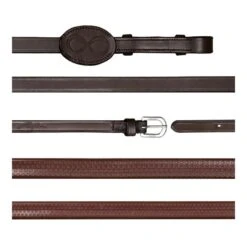 Dyon La Cense Collection Rubber Reins 16mm Brown