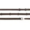 Dyon Working Collection Leather Curb Reins With 7 Leather Loops 16mm Brown