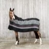 Kentucky Horsewear Heavy Fleece Rug Square Stripes Black/grey