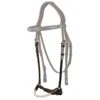 Dyon D Collection Double Bridle Cheek Pieces Brown