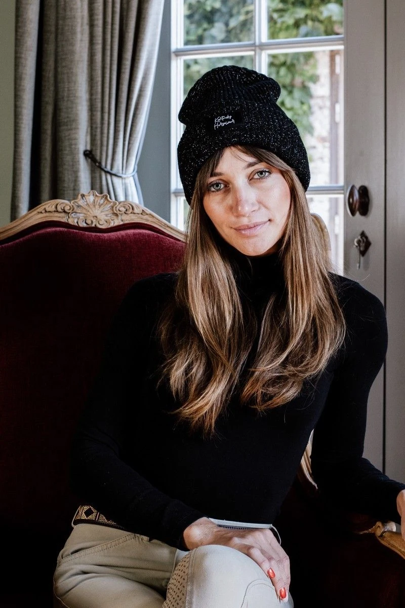 Kentucky Horsewear Beanie Glitter Black 2 Kentucky Horsewear Beanie Glitter Black - Image 2