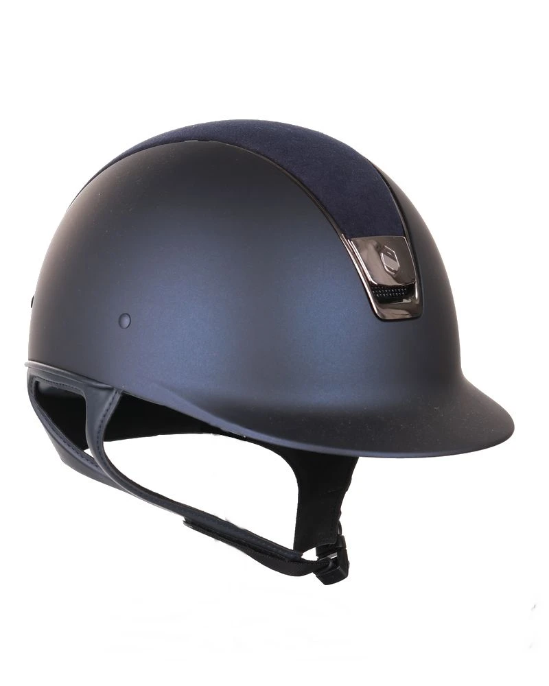 Samshield Shadowmatt Alcantara Top Riding Helmet Navy 3 Samshield Shadowmatt Alcantara Top Riding Helmet Navy - Image 3