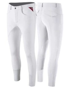 Animo Riding Breeches Knee Grip Men Metrik White