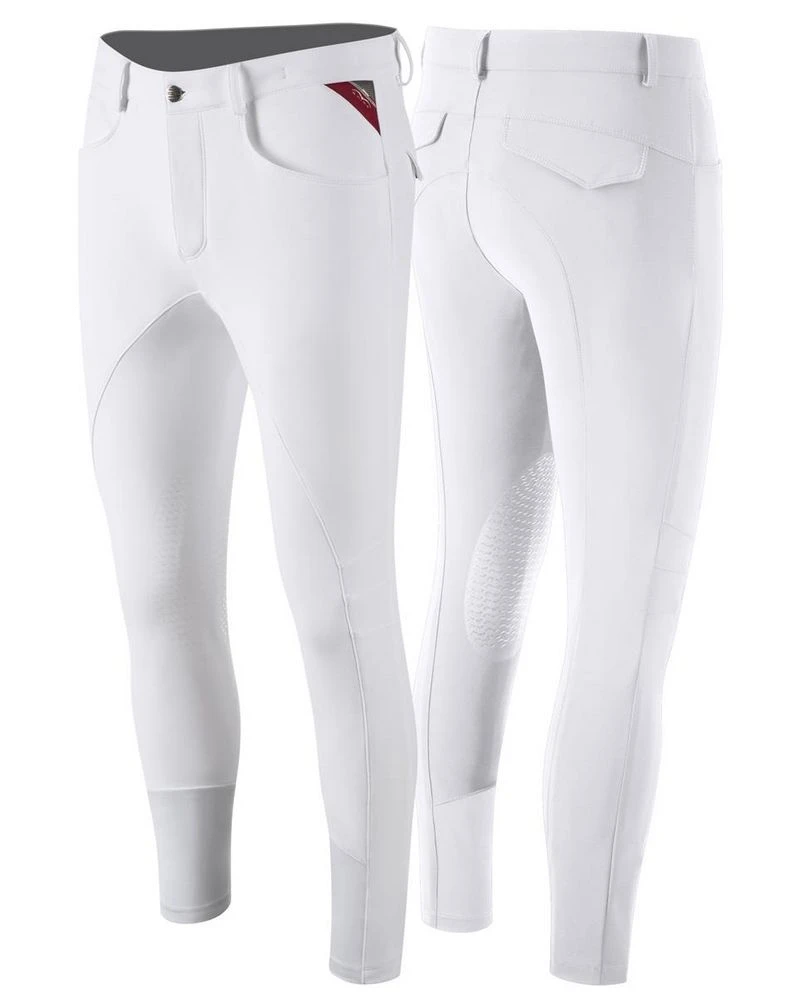 Animo Riding Breeches Knee Grip Men Metrik White 1 Animo Riding Breeches Knee Grip Men Metrik White