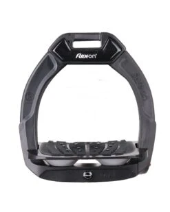 Flex-on Safe On Safety Stirrups Junior Black Grey
