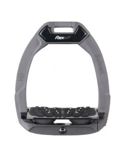 Flex-On Safe On Safety Stirrups Ultra Grip Dark Grey
