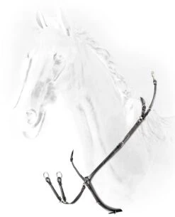 Equiline Breastplate With Bridge Black
