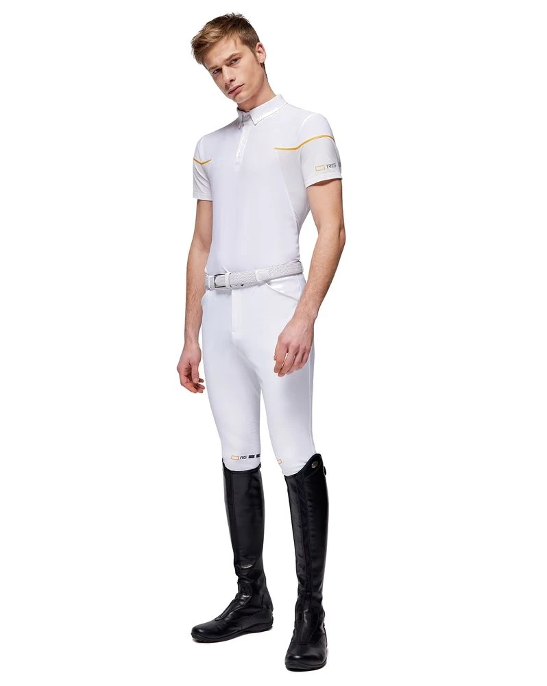 RG Riding Breeches Knee Grip Men White 2 RG Riding Breeches Knee Grip Men White - Image 2
