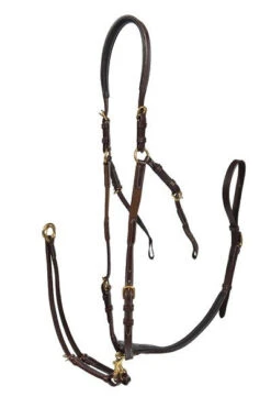 LJ Leathers New Pro Breastplate Long Bridge -Equestrian Supplies Store 2856