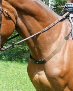 LJ Leathers Breast Girth Elastic Brown