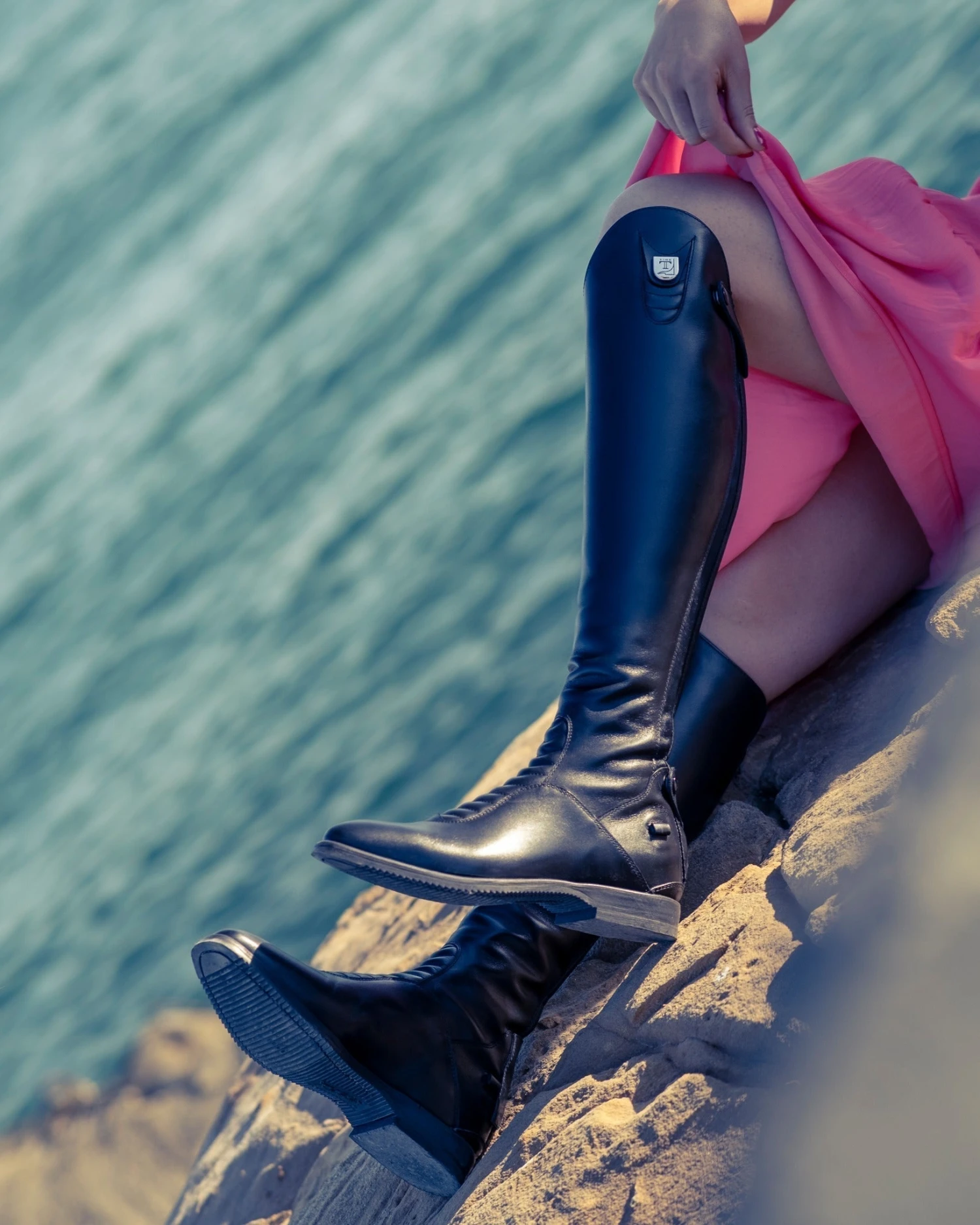 Tucci Riding Boots Calf Leather Harley Black Size 42 4 Tucci Riding Boots Calf Leather Harley Black Size 42 - Image 4