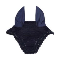 Kentucky Horsewear Fly Veil Wellington Soundless Stone & Pearl Navy