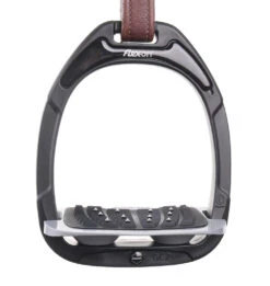 Flex-on Green Composite Stirrups Black-light Grey Ultra Grip