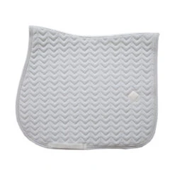 Kentucky Horsewear Saddle Pad Fishbone Jumping White
