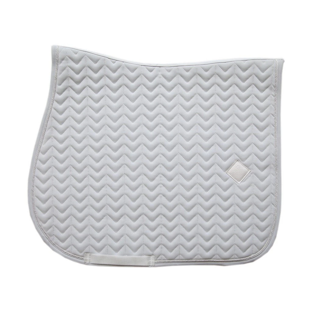 Kentucky Horsewear Saddle Pad Fishbone Jumping White 1 Kentucky Horsewear Saddle Pad Fishbone Jumping White