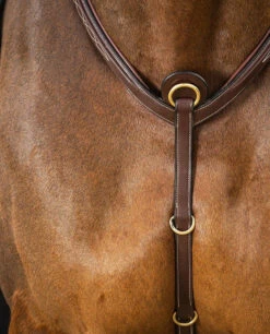 Dyon D Collection Breastplate With Bridge Brown -Equestrian Supplies Store 5348