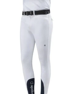 Eqode Riding Breeches Men Knee-grip Davis White