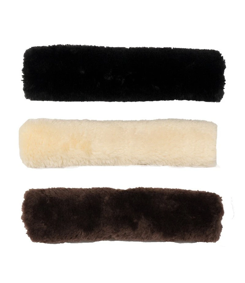 Kentucky Horsewear Nosebandcover Sheepskin Beige 1 Kentucky Horsewear Nosebandcover Sheepskin Beige
