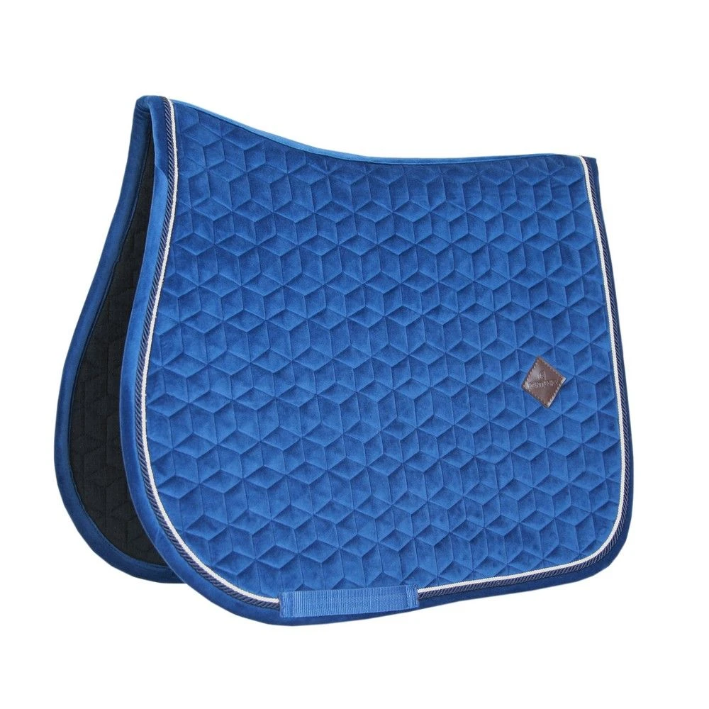 Kentucky Horsewear Saddle Pad Basic Velvet Jumping Navy 1 Kentucky Horsewear Saddle Pad Basic Velvet Jumping Navy