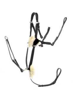 LJ Leathers Breastplate Eventing With Elastic Black