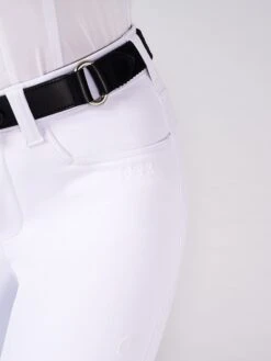 Vestrum Ladies Riding Breeches Knee Grip Syracuse White -Equestrian Supplies Store 8151