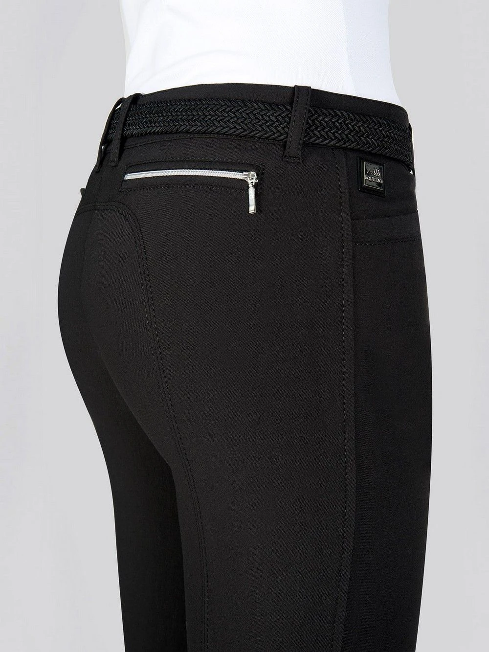 Equiline Riding Breeches Knee Grip Ash Black 4 Equiline Riding Breeches Knee Grip Ash Black - Image 4
