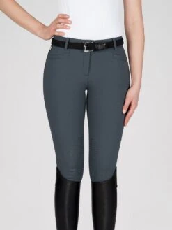 Equiline Riding Breeches Knee Grip Ash Grey