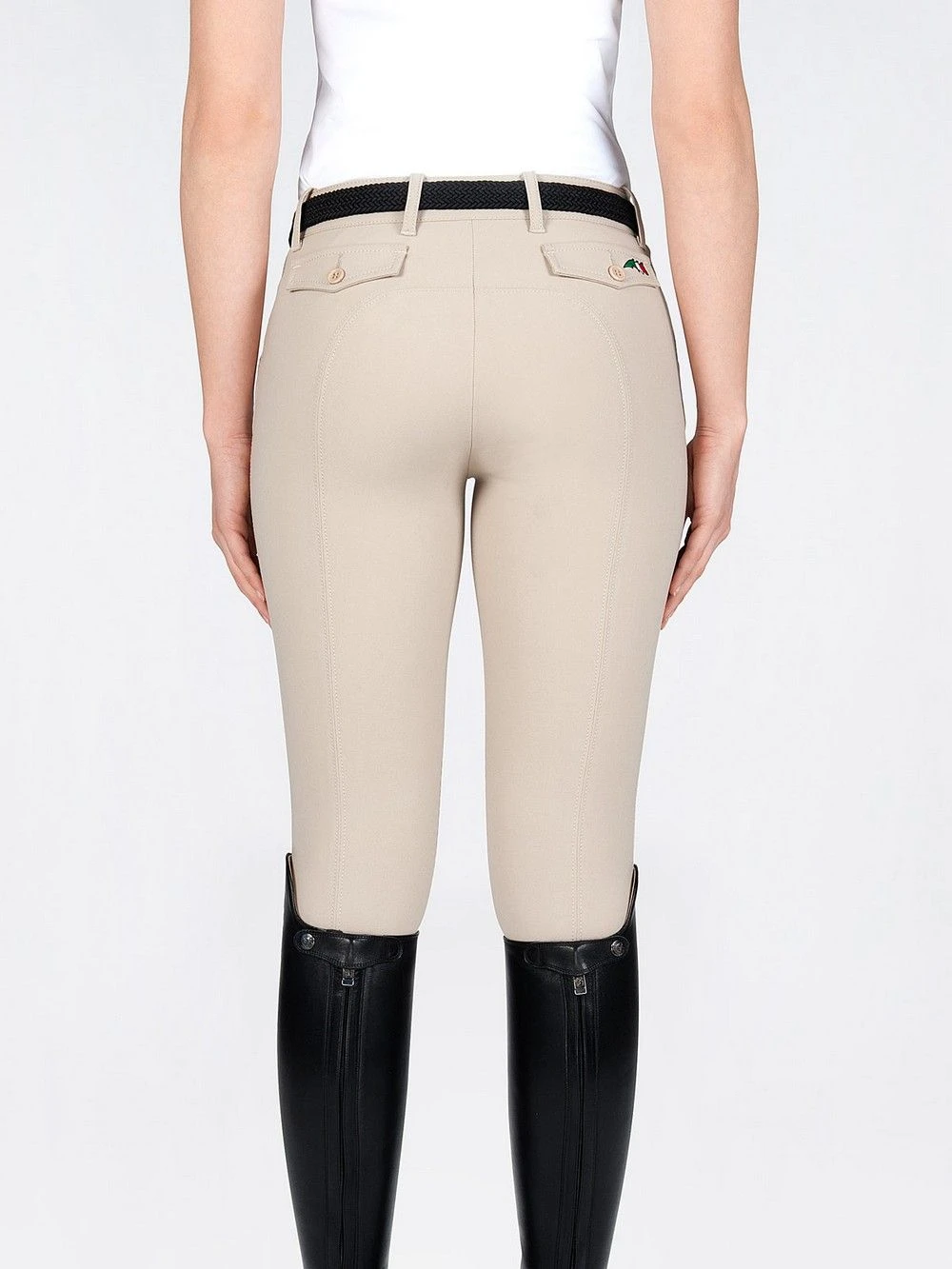 Equiline Riding Breeches Knee Grip Bice Beige 2 Equiline Riding Breeches Knee Grip Bice Beige - Image 2