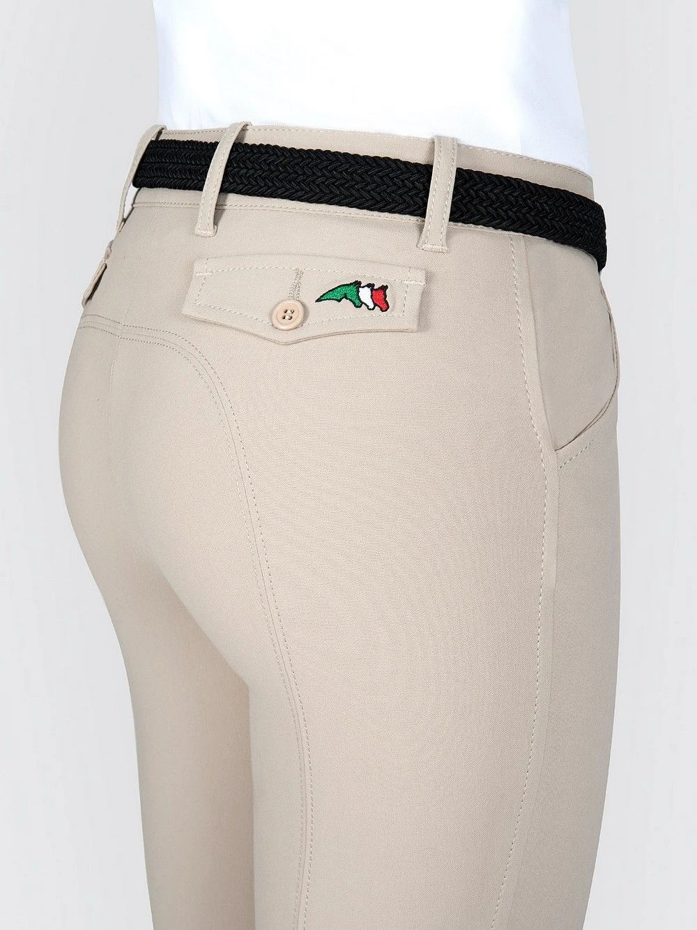 Equiline Riding Breeches Knee Grip Bice Beige 3 Equiline Riding Breeches Knee Grip Bice Beige - Image 3