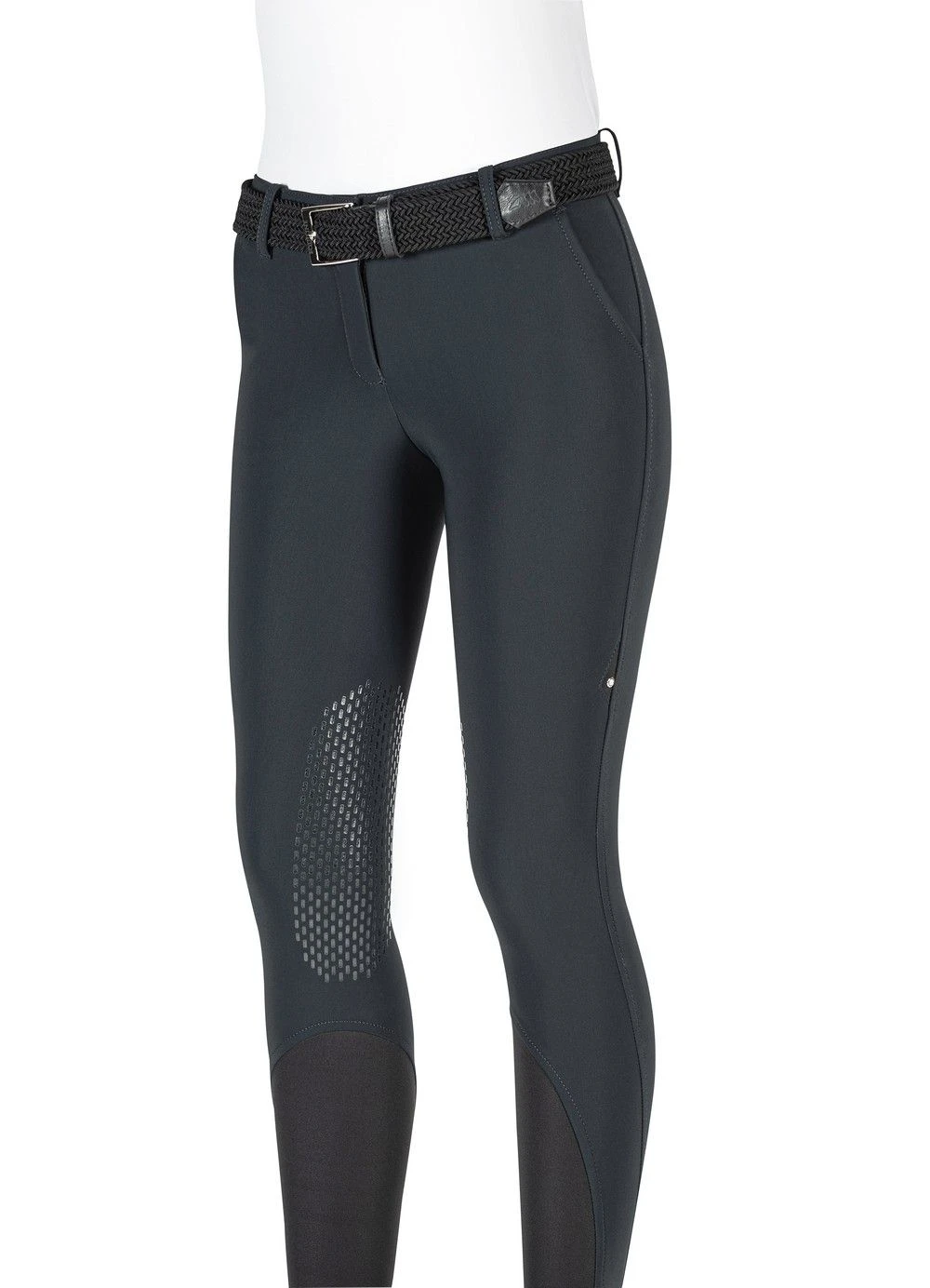 Equiline Riding Breeches Ladies Knee Grip Brendak Black 1 Equiline Riding Breeches Ladies Knee Grip Brendak Black
