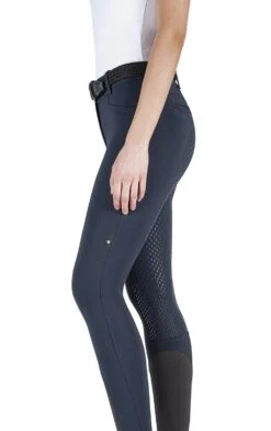 Equiline Riding Breeches Ladies Full Grip High Waist Adellek Navy -Equestrian Supplies Store 8763