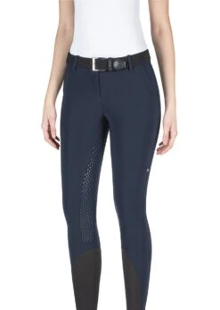 Equiline Riding Breeches Ladies Full Grip Julik Navy