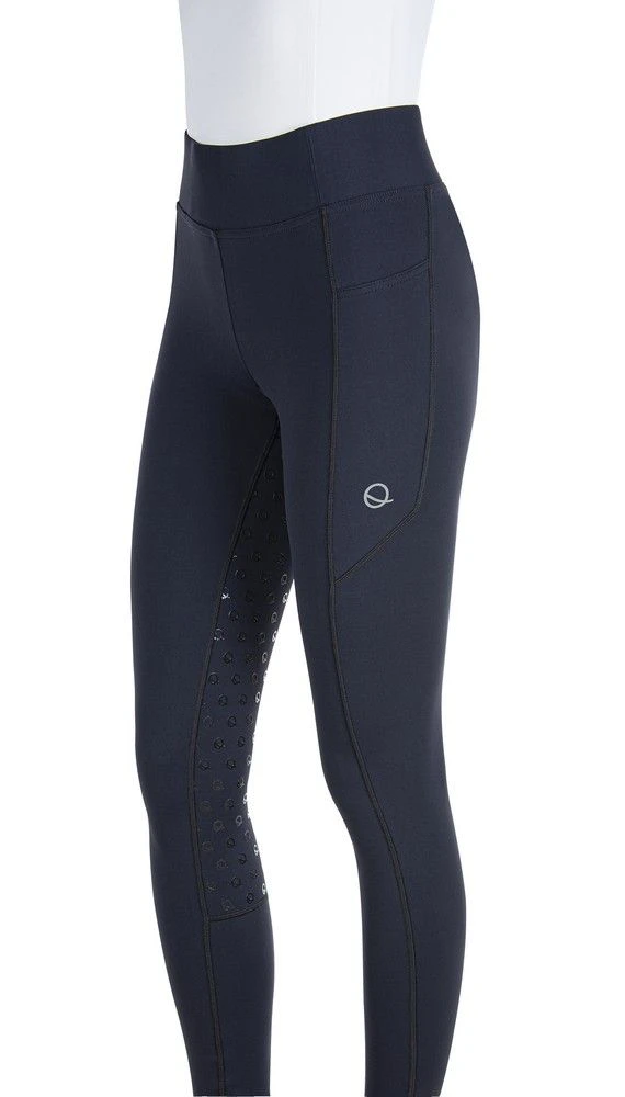 Eqode Riding Tights Ladies Full-grip Dodie Navy 1 Eqode Riding Tights Ladies Full-grip Dodie Navy