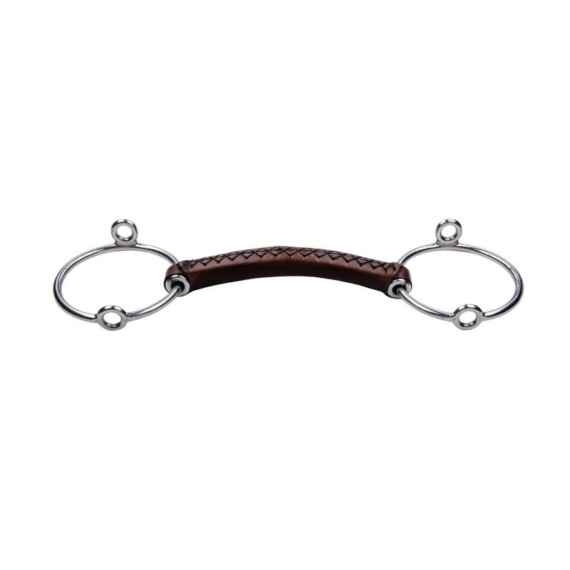 TRUST Equestrian Leather Loose Ring Gag 1 TRUST Equestrian Leather Loose Ring Gag