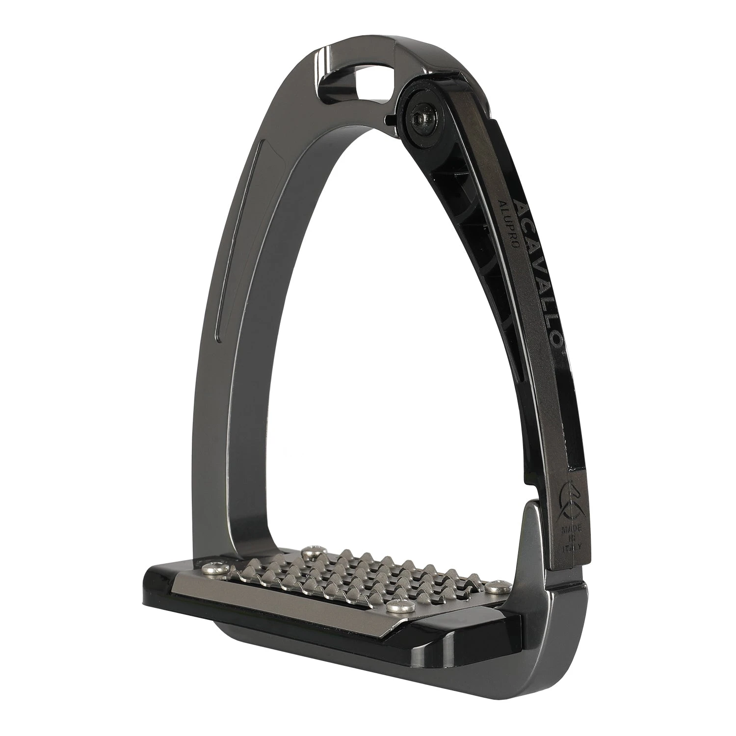 Acavallo Arena Alupro Safety Stirrup Titanium/black 1 Acavallo Arena Alupro Safety Stirrup Titanium/black