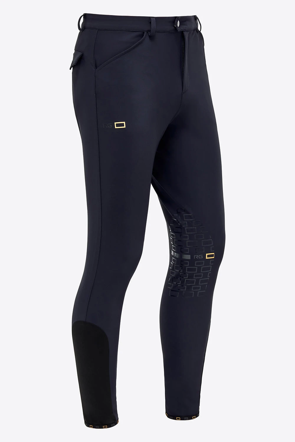 RG Riding Breeches Knee Grip Men Navy 2 RG Riding Breeches Knee Grip Men Navy - Image 2