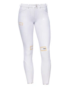 RG Riding Breeches Knee Grip Ladies With High Waist White