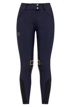 RG Riding Breeches Knee Grip Ladies With High Waist Navy