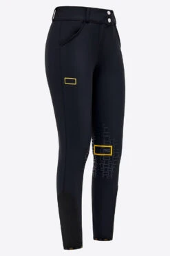 RG Riding Breeches Knee Grip Ladies With High Waist Black