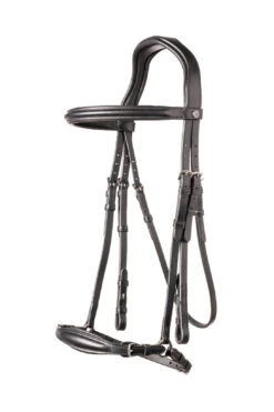 TRUST Bridle Barcelona Drop Noseband Silver Buckles Black