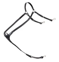 TRUST Brussels Breastplate Silver Buckles Black