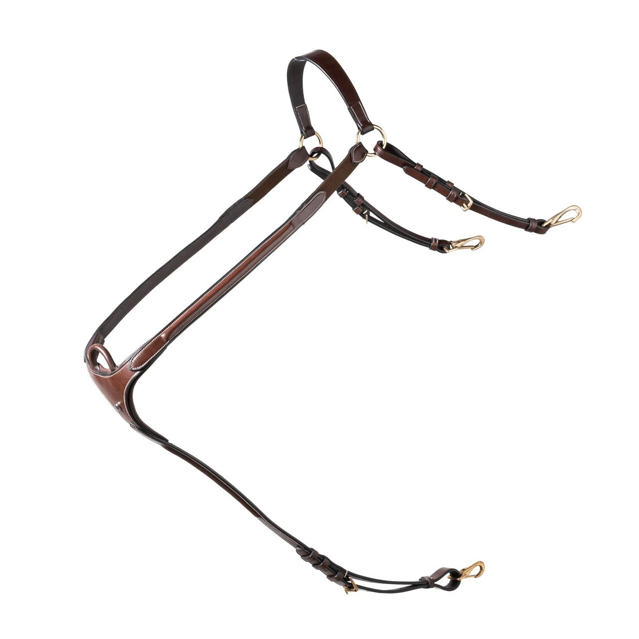 TRUST Brussels Breastplate Gold Buckles Brown 1 TRUST Brussels Breastplate Gold Buckles Brown